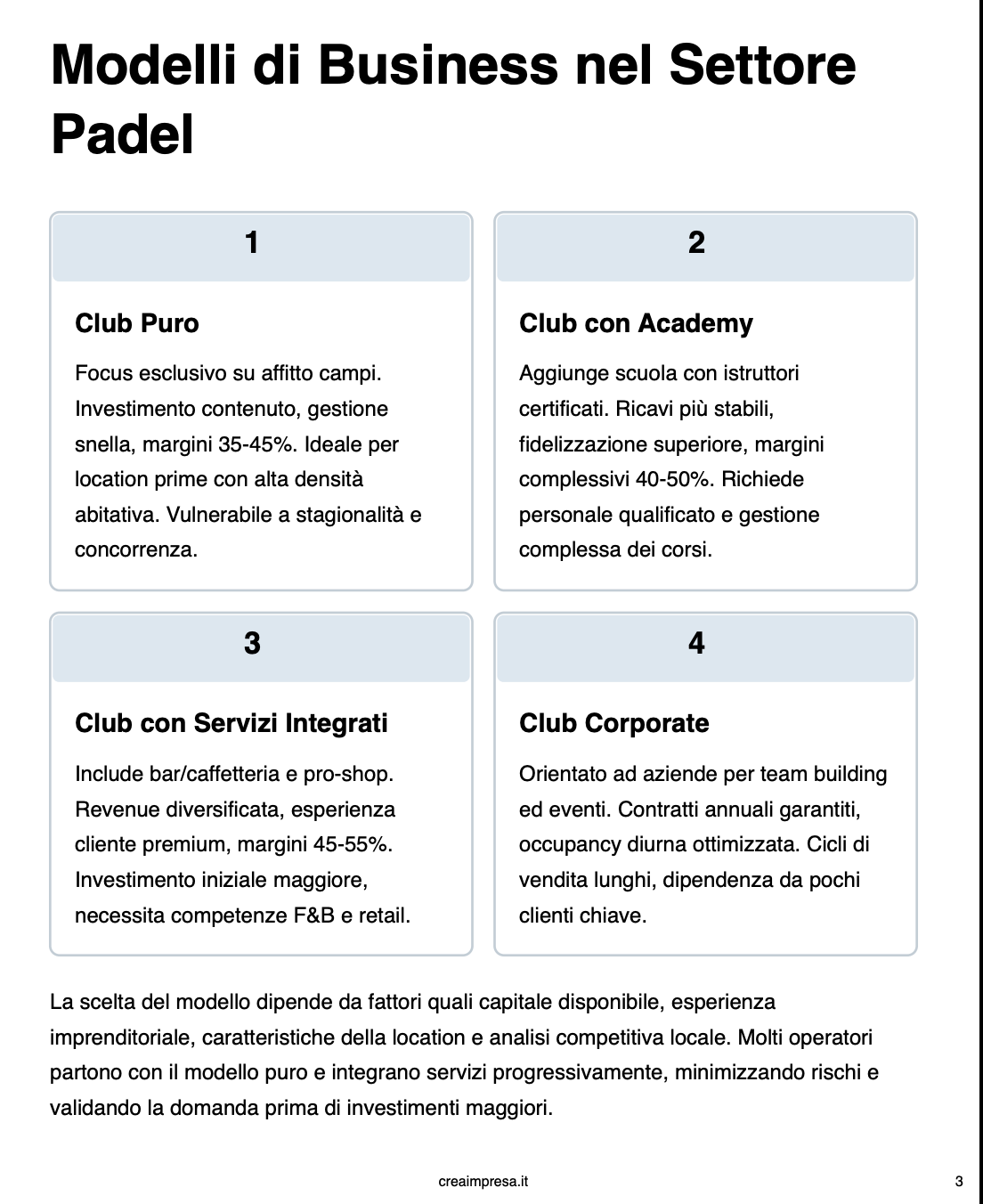 🎾 Aprire un campo di padel- guida, business plan ed AI - immagine 11