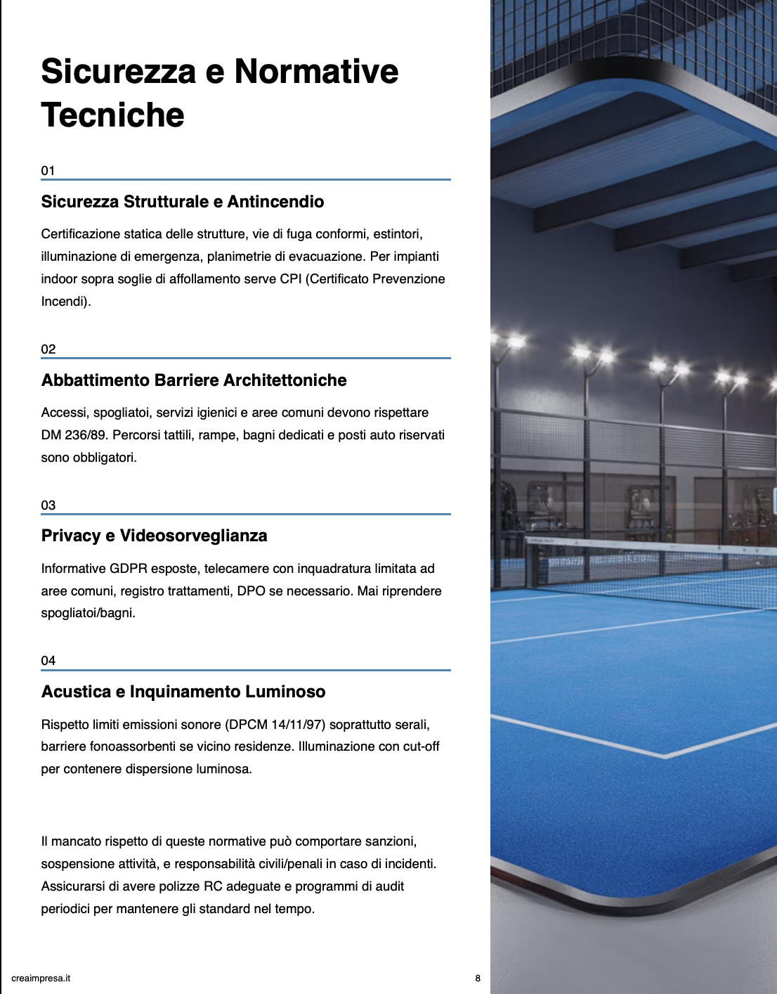 🎾 Aprire un campo di padel- guida, business plan ed AI - immagine 12
